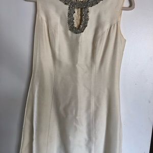 Vintage white dress with sequin details